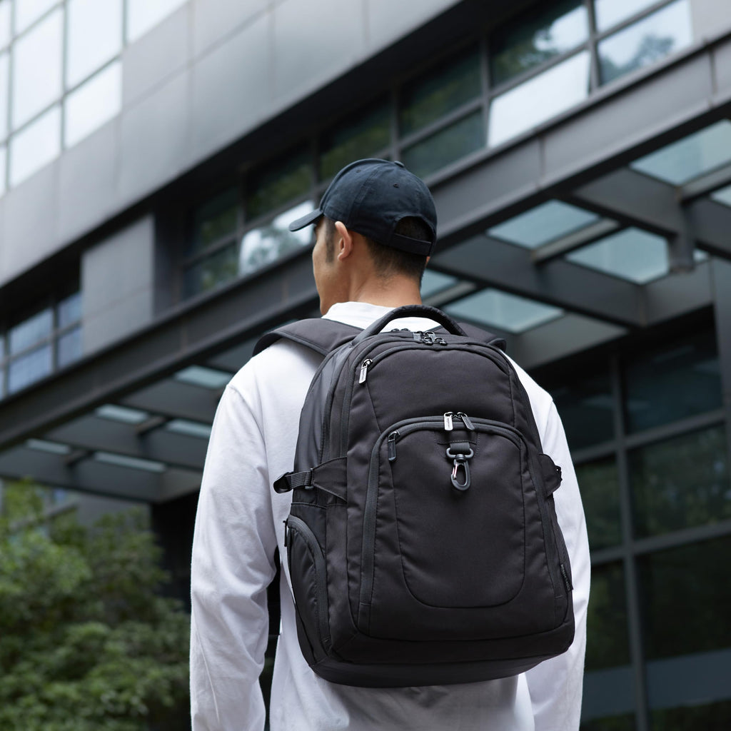Black Water Resistant Laptop Backpack P88932