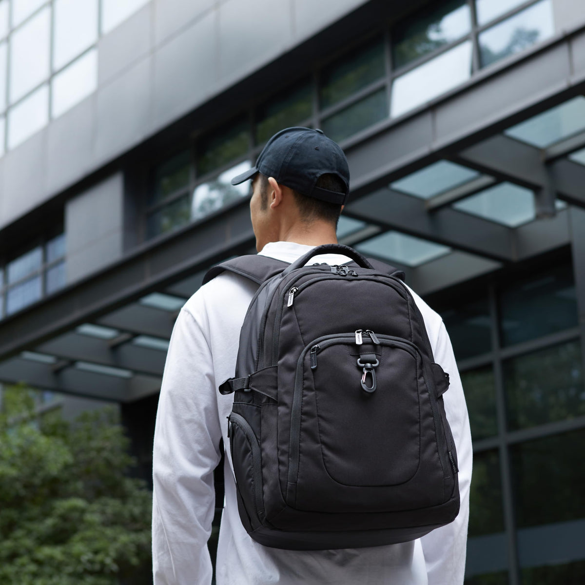 Black Water Resistant Laptop Backpack P88932