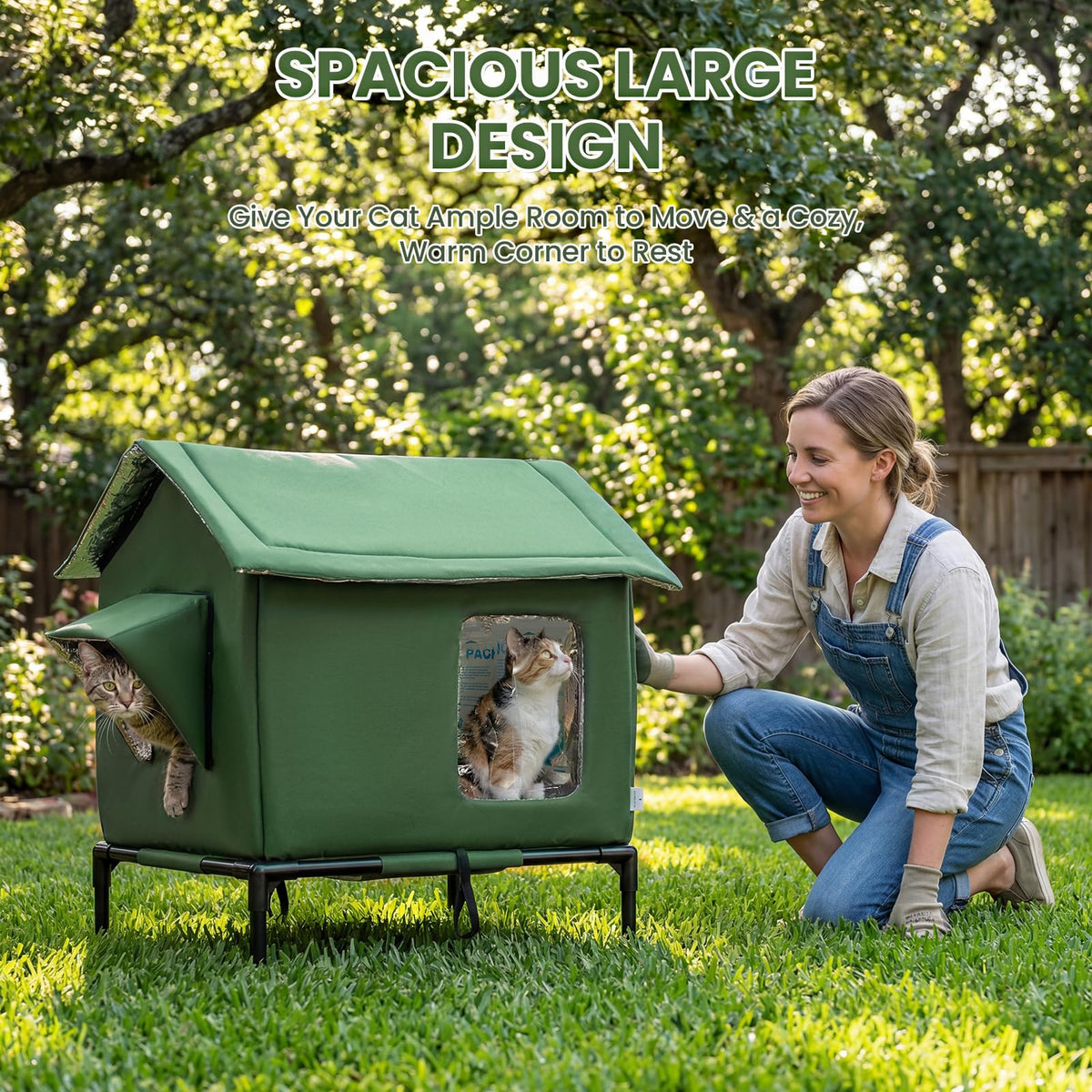 Weatherproof Insulated Cat Shelter P77015