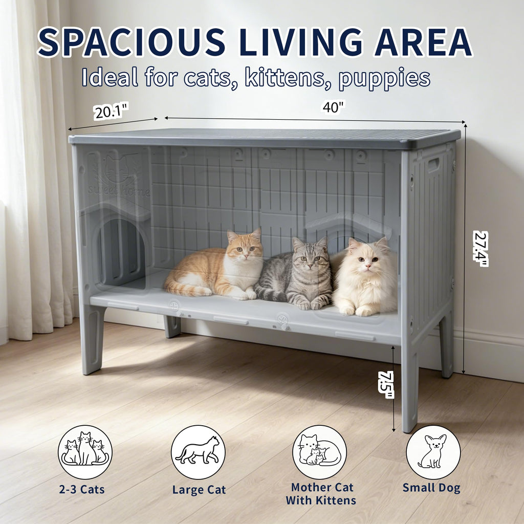 Waterproof Outdoor Cat House P7047