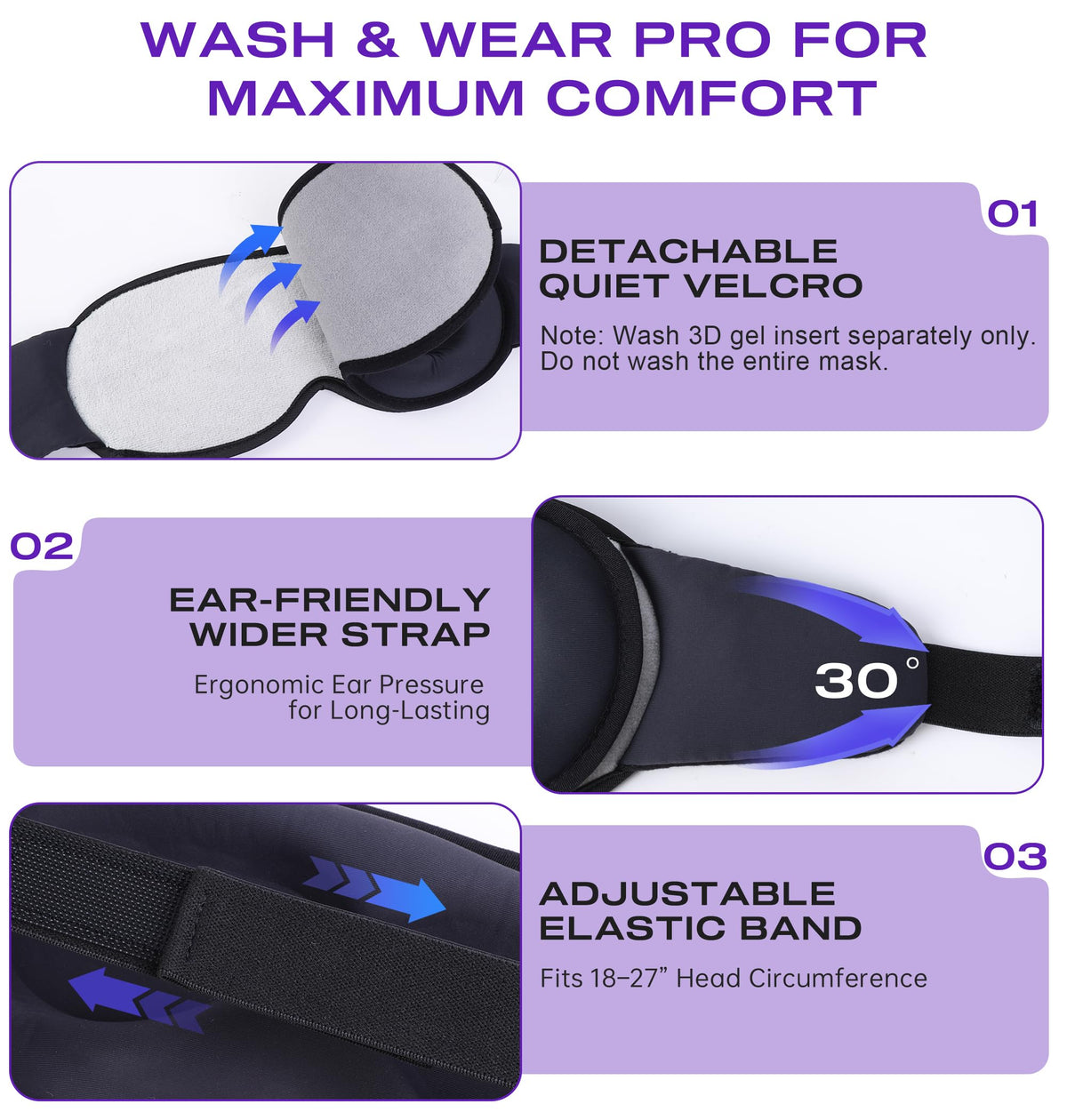 Bluetooth Sleep Mask Headphones with Hot Cold Compress Y4530