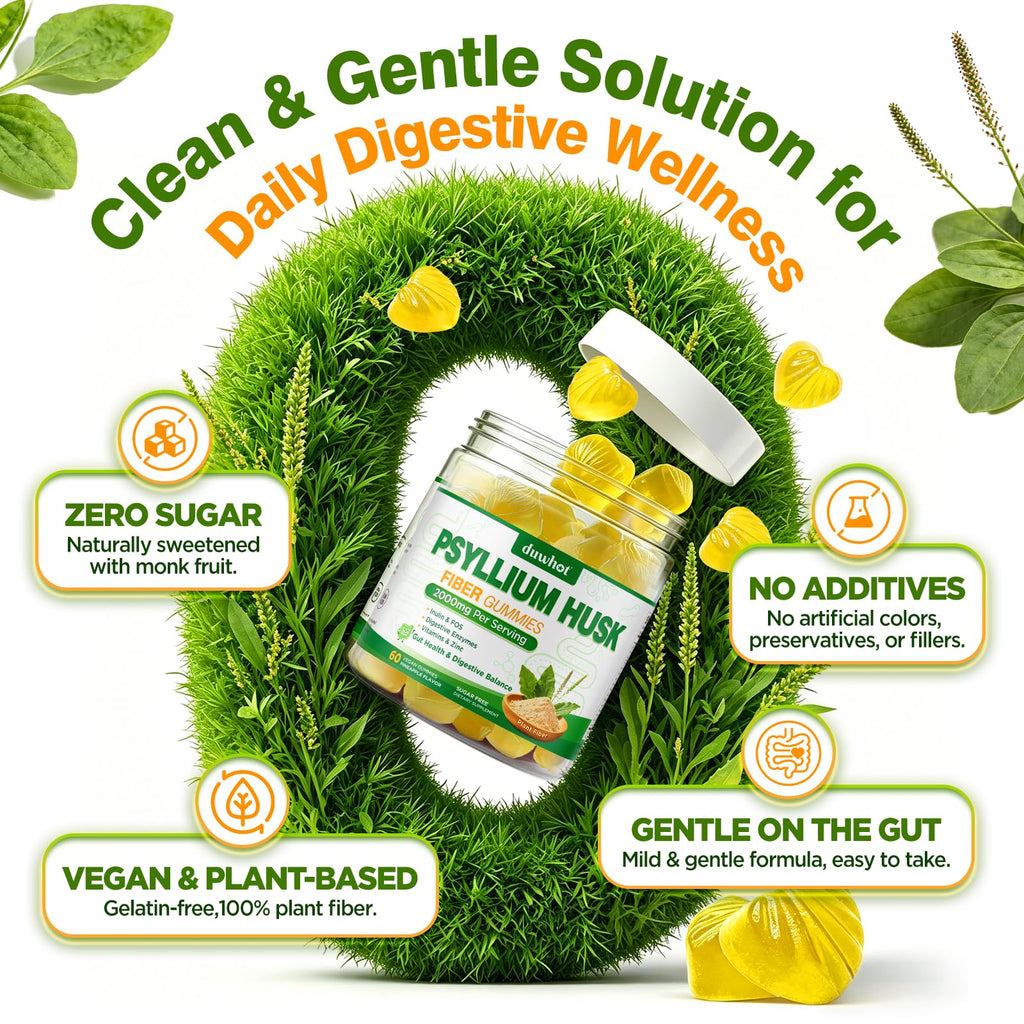 2000mg Psyllium Husk Fiber Gummies L4917