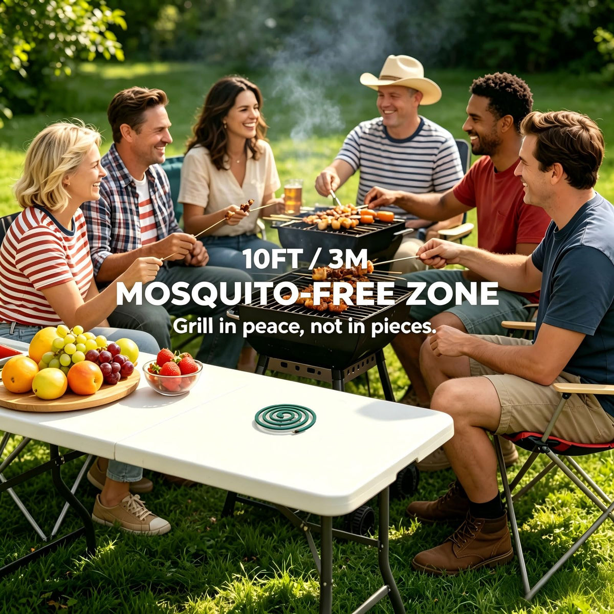 Citronella Mosquito Repellent Coils Outdoor 40 Count Y31196