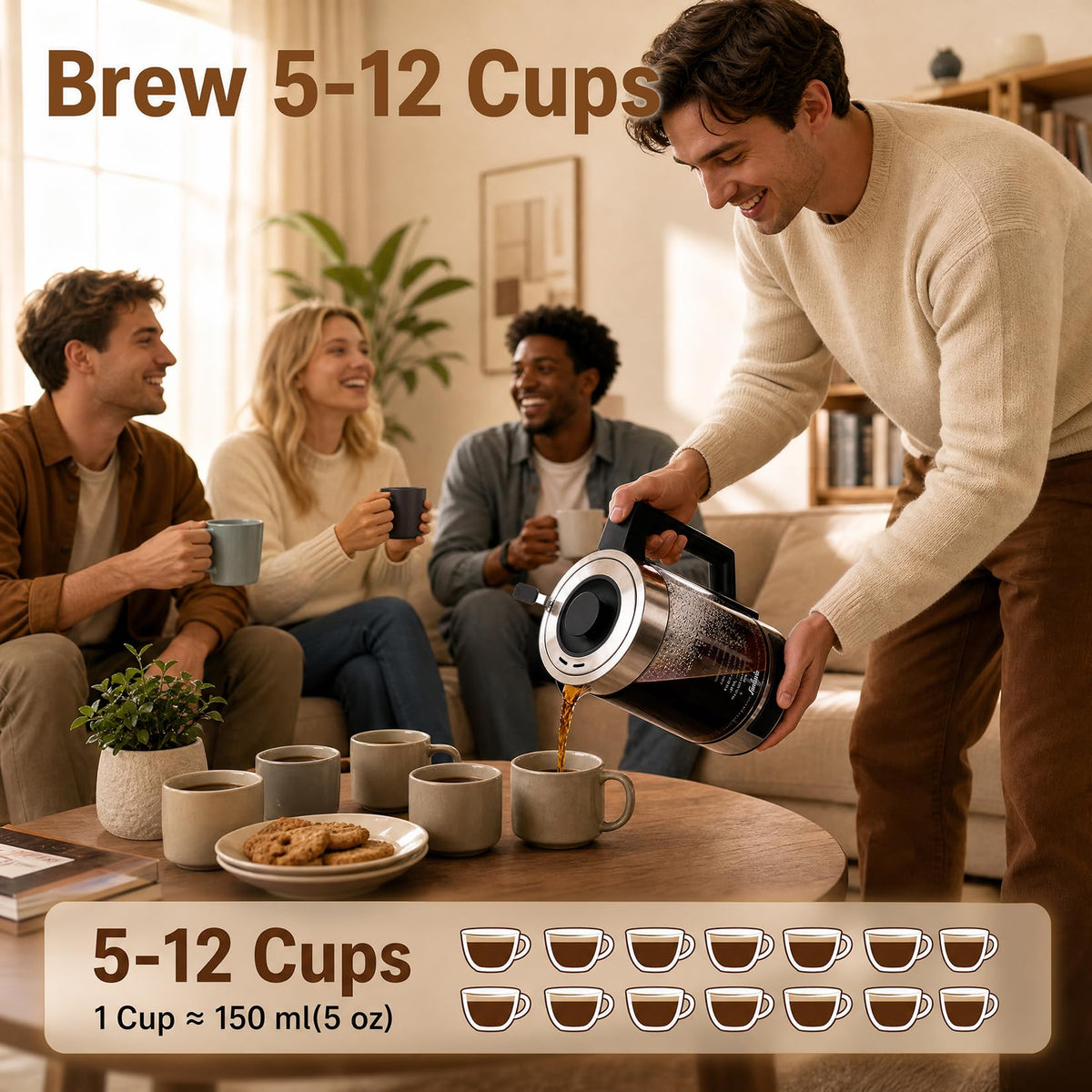 Electric Percolator Coffee Pot T2409