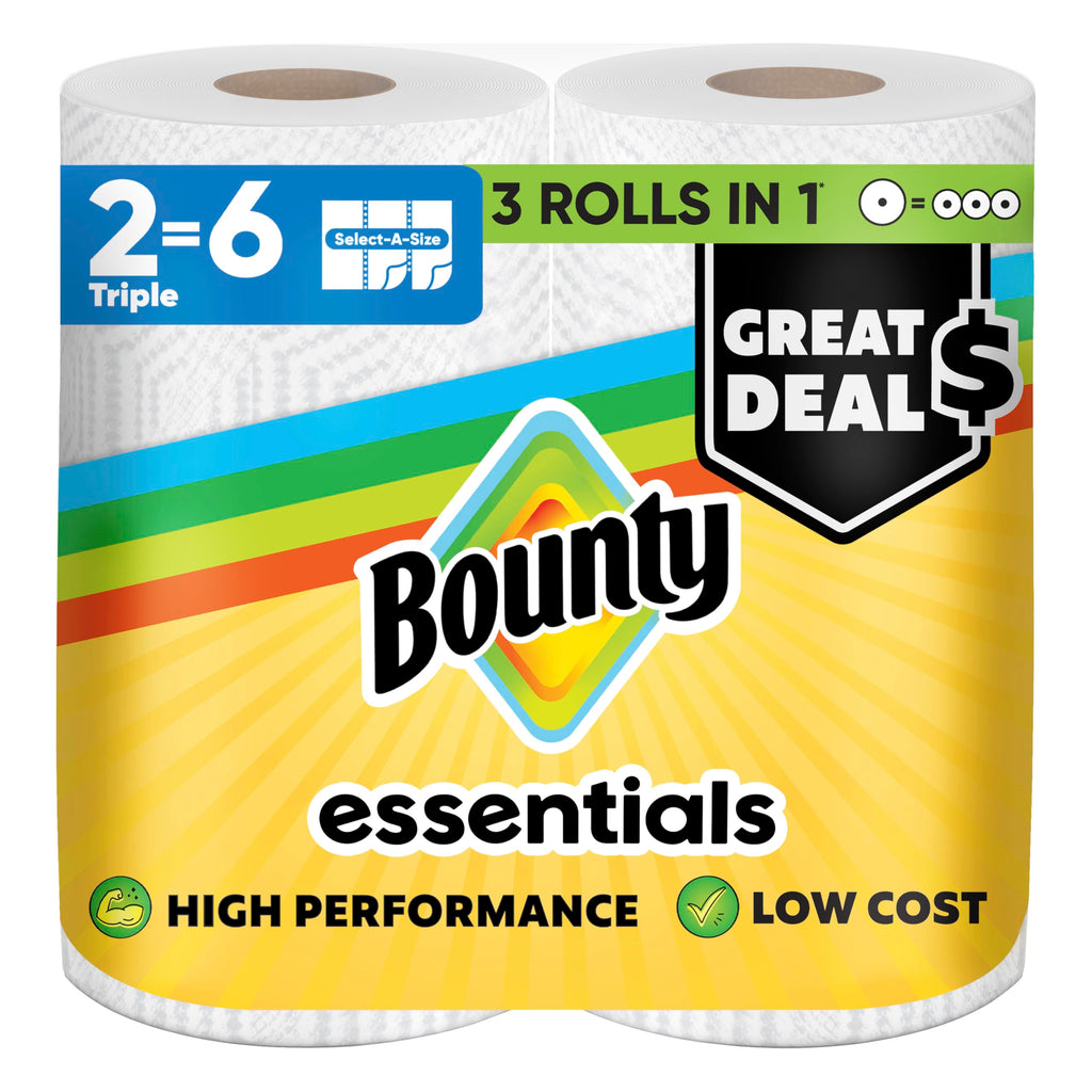 Select-A-Size White Paper Towels, 2 Triple Rolls E5557