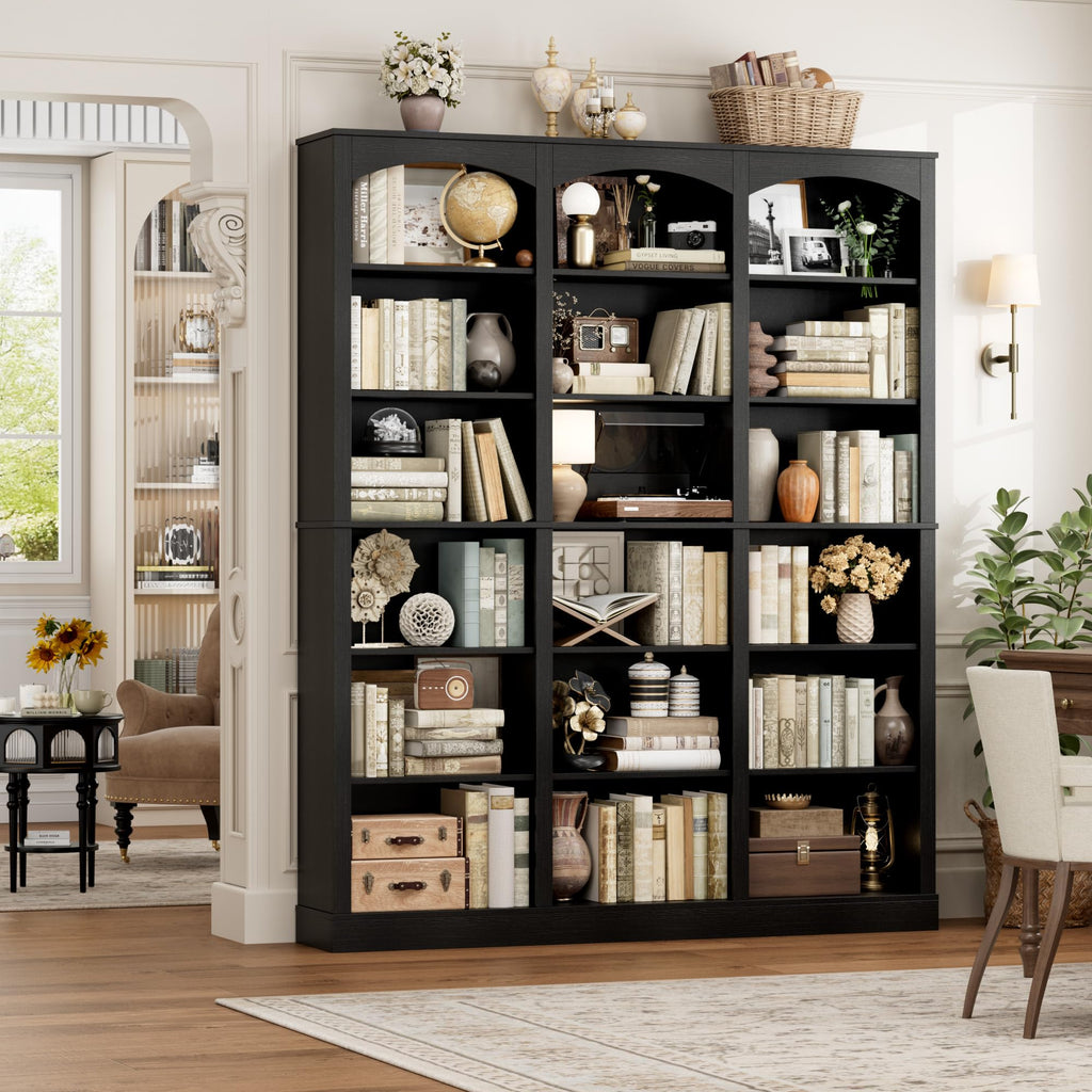 71" 6 Tier Black Bookshelf K192473