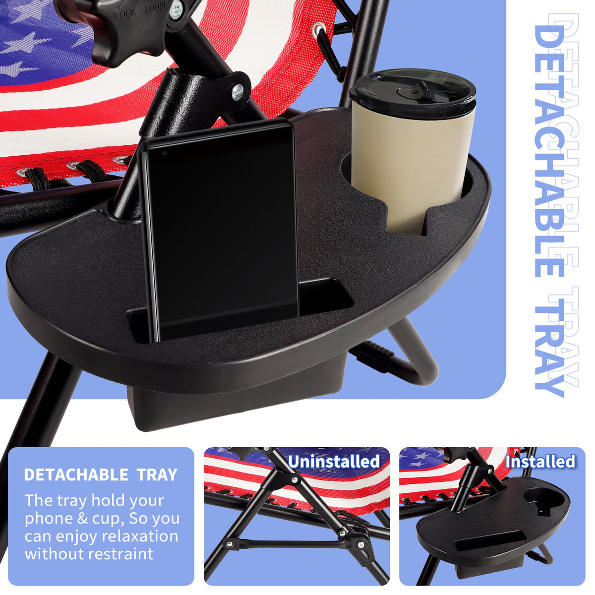 Set of 2 Adjustable Steel Mesh Zero Gravity Lounge Chairs with Pillows & Cup Holder Trays T19289