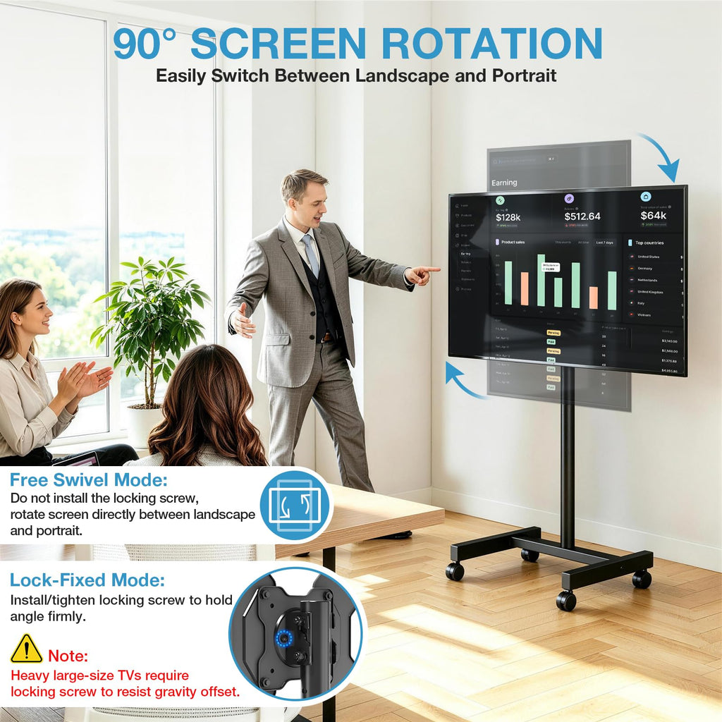 Rolling TV Stand for 13-50 Inch TVs Z565915