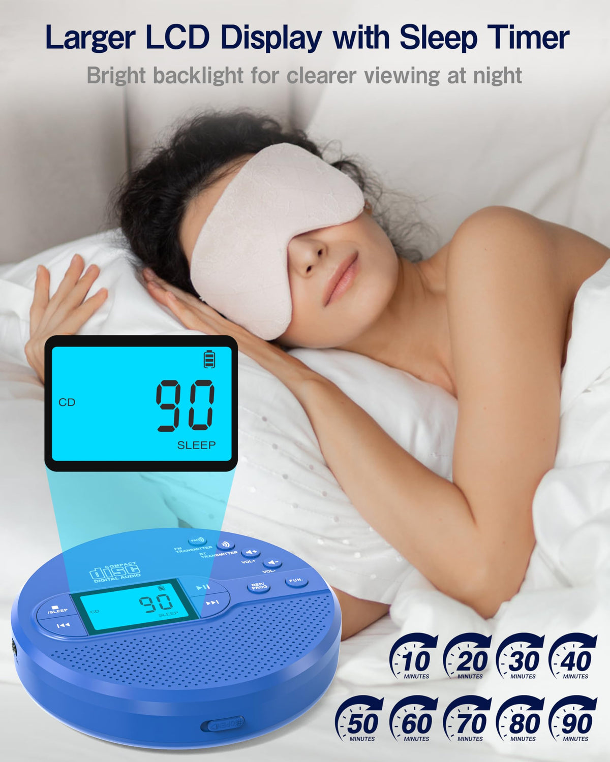 Portable CD Player with FM Transmitter & Speaker B910