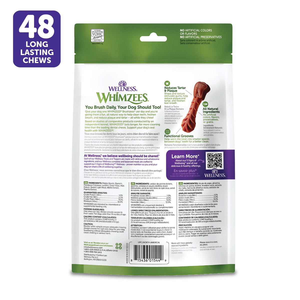 Natural Dog Dental Treat 12.7 oz 48 Count S70805