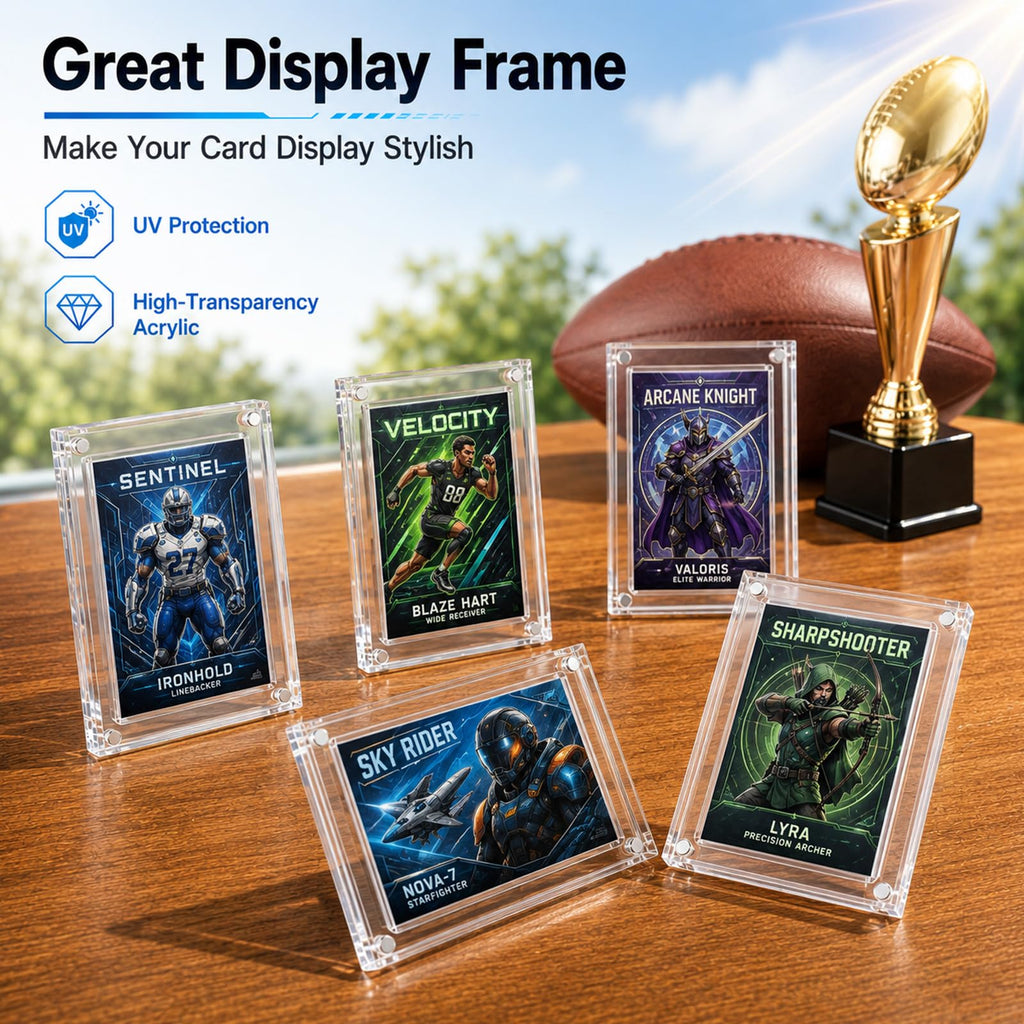 2 Pack Clear Acrylic Display Box with Magnetic Lid Y8564