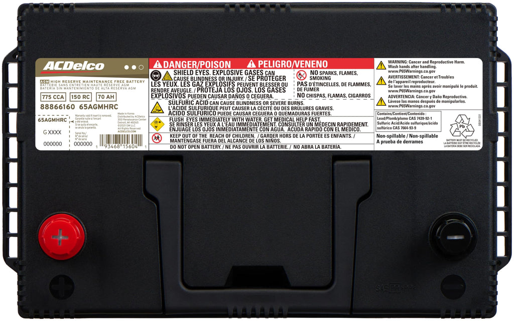 AGM BCI Group 65 Battery X9531