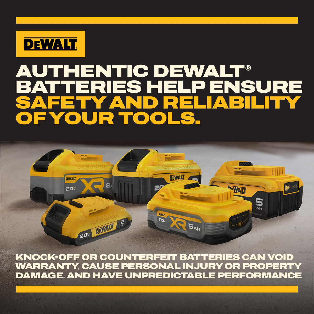 20V MAX Lithium-Ion Battery 2-Pack 5.0 Ah V525
