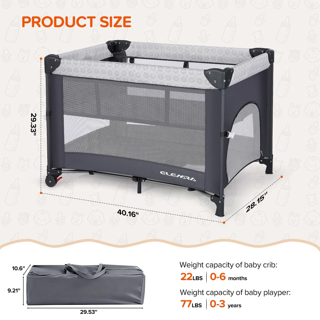 3 in 1 Wide Baby Bassinet with Mattress Y56658
