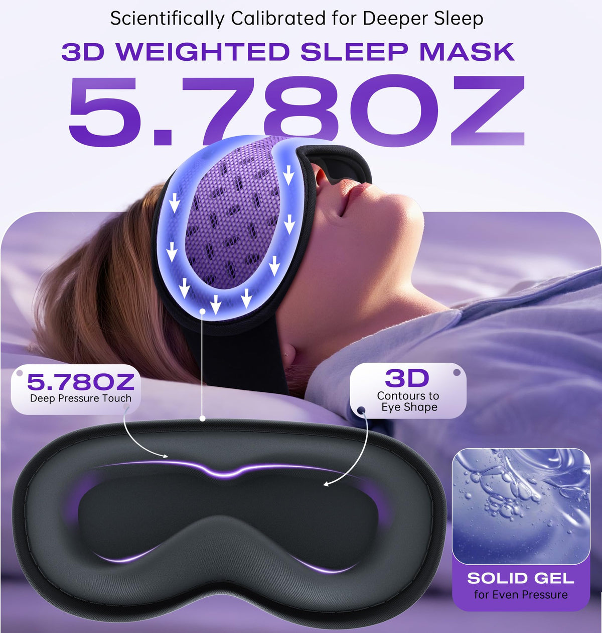 Bluetooth Sleep Mask Headphones with Hot Cold Compress Y4530