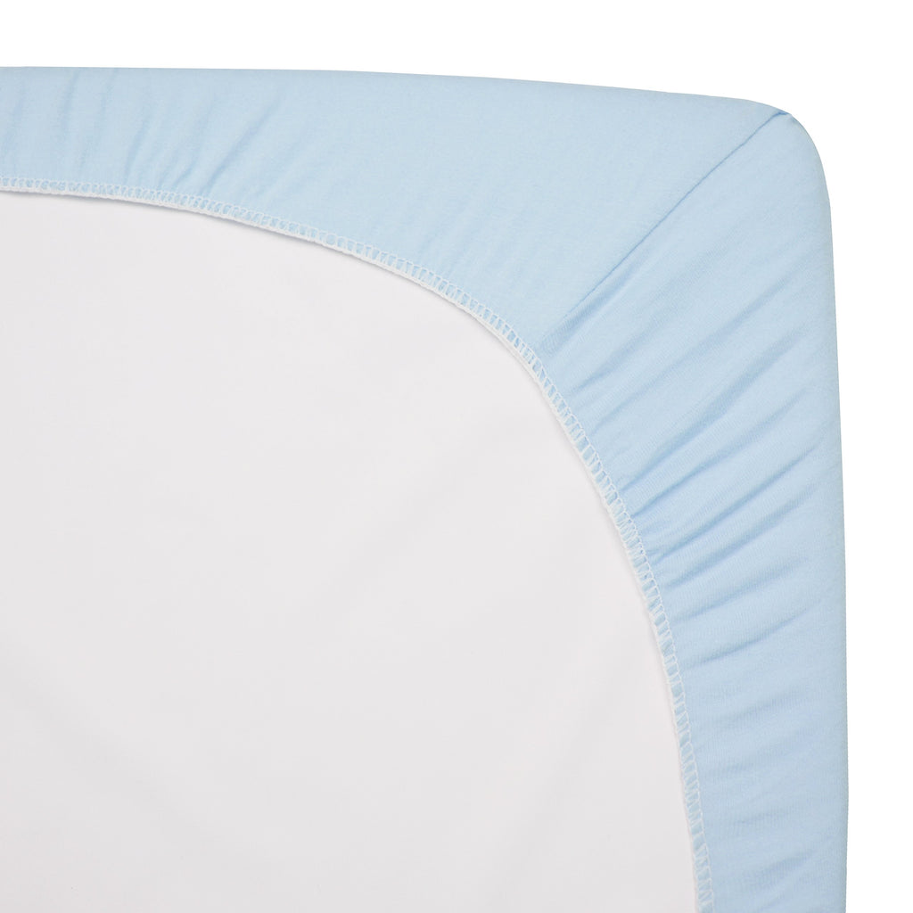 2 Pack Fitted Mini Crib Sheets 38x24" Blue F52525