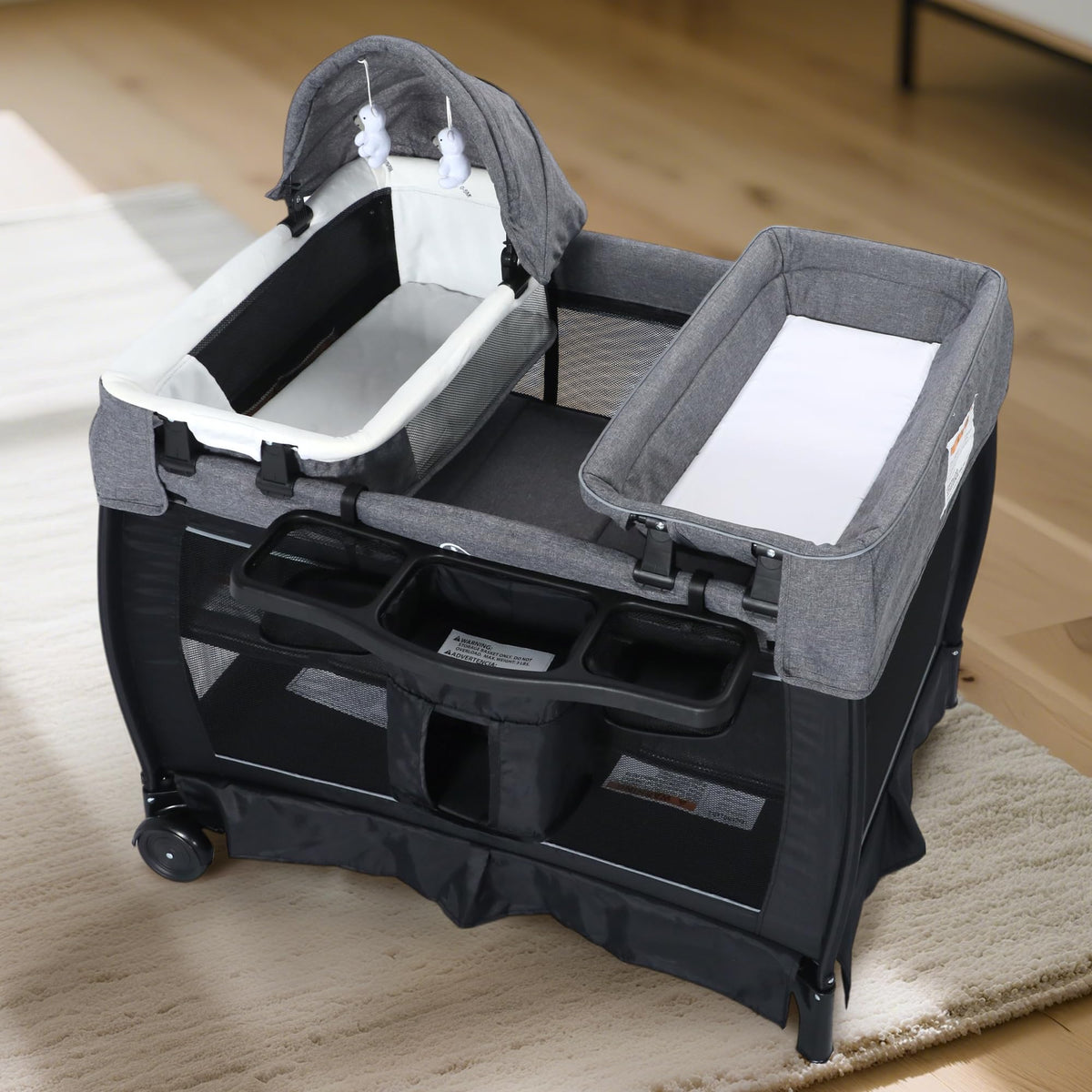4 in 1 Black Baby Playard J207