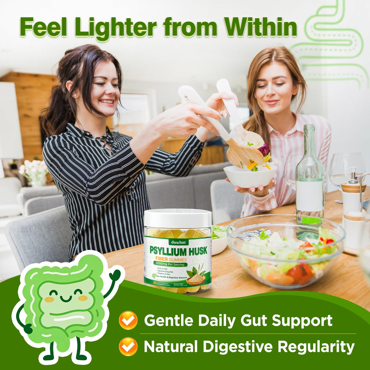 2000mg Psyllium Husk Fiber Gummies L4917