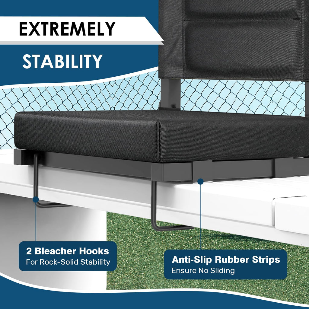 Portable Folding Bleacher Chair 2 Pack L928711