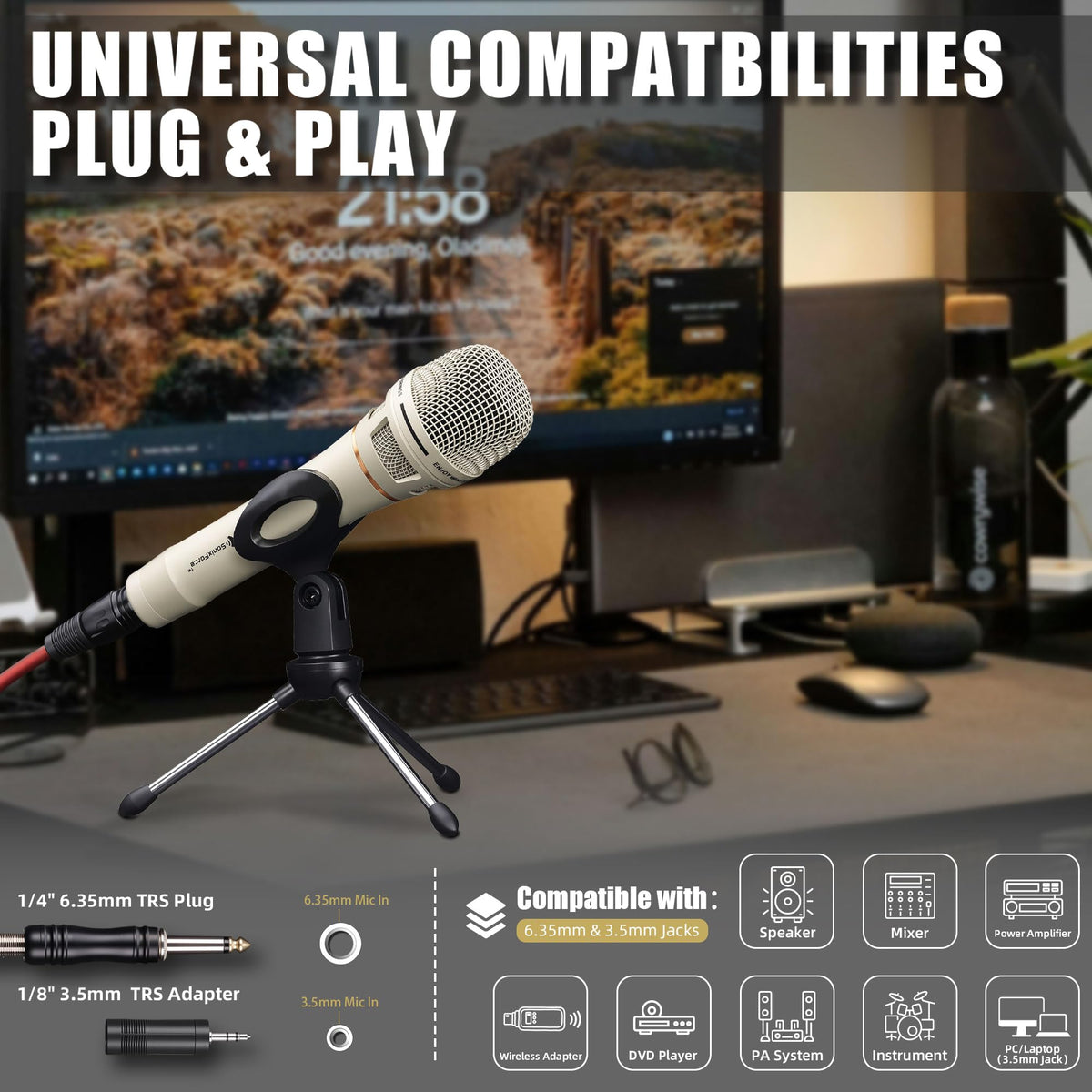 Dynamic Wired Vocal Microphone U35566