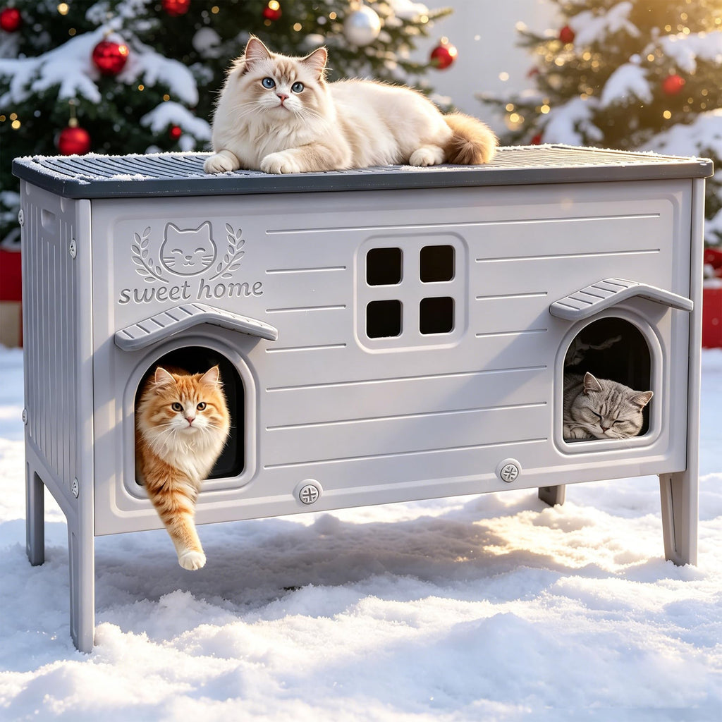 Waterproof Outdoor Cat House P7047