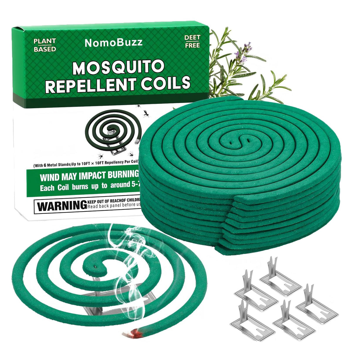 Citronella Mosquito Repellent Coils Outdoor 40 Count Y31196